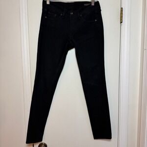 Rag Bone Jean Equestrian Black Skinny Leg Women Size 27